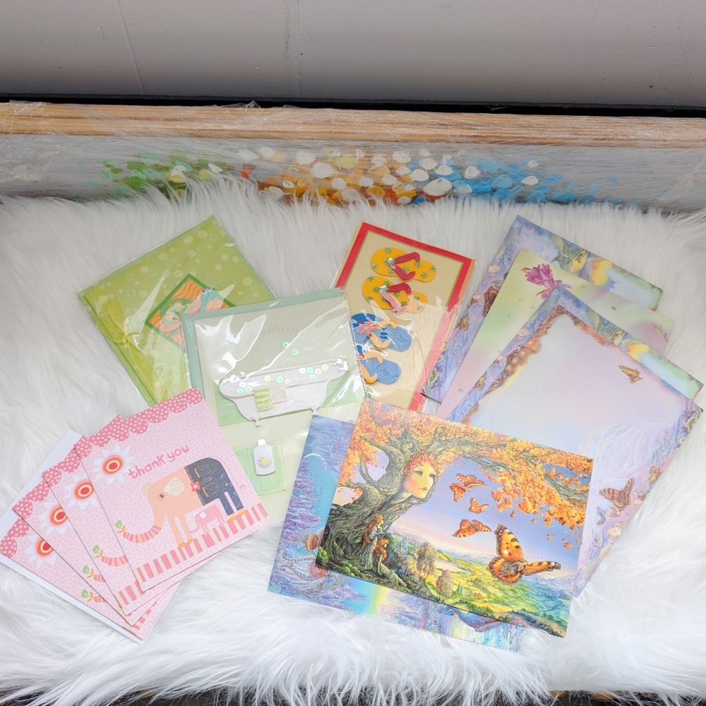 Colorful Stationery Set with Envelopes